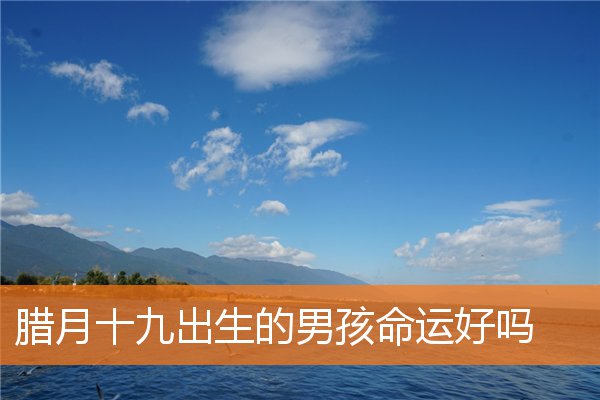 图片[1]-腊月十九出生男孩命运解析与运势展望