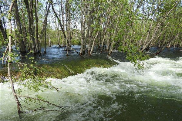 图片[1]-女性梦见河水上涨岸边的预示