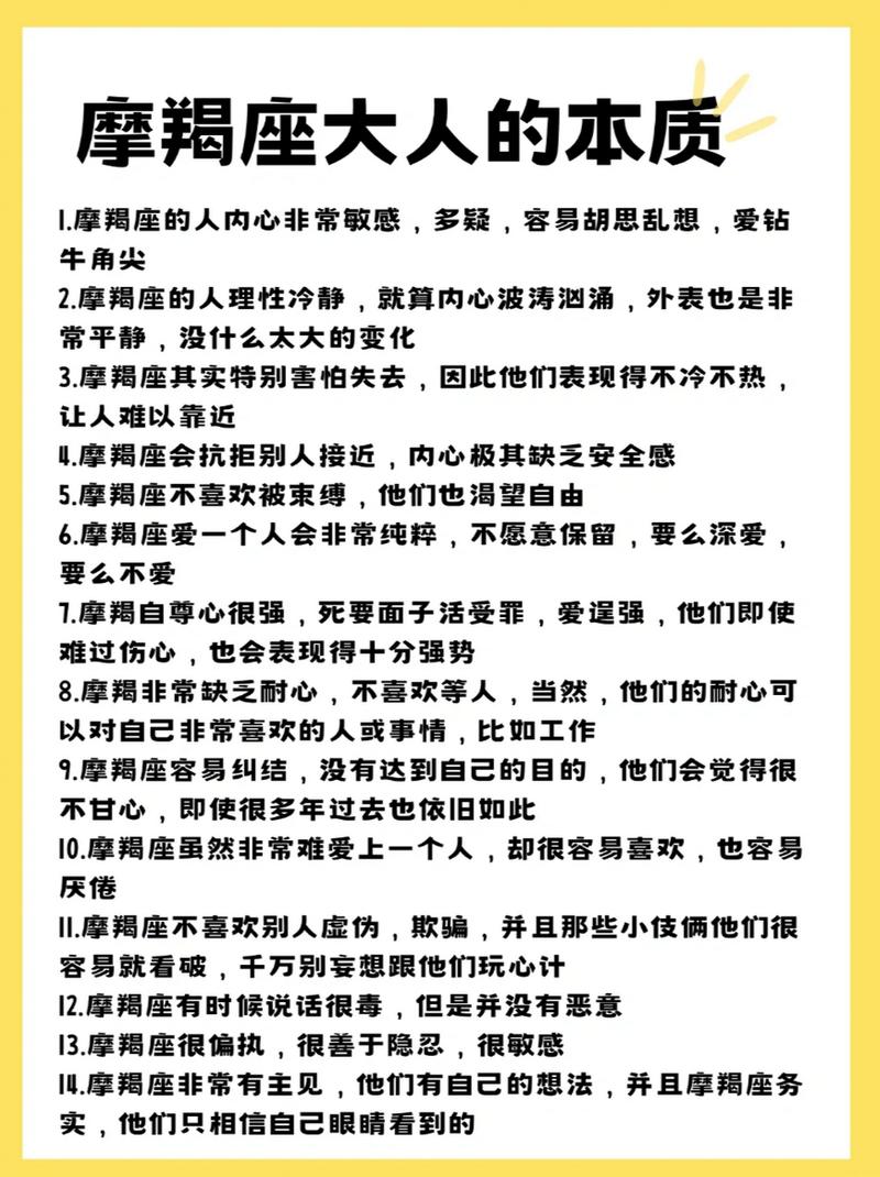 摩羯座男生的性格特征解析