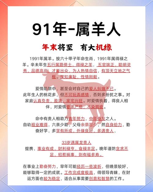 属羊的人出生在哪些年份