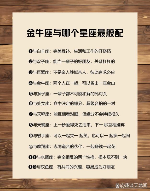 金牛座与哪些星座最相配-安卜居