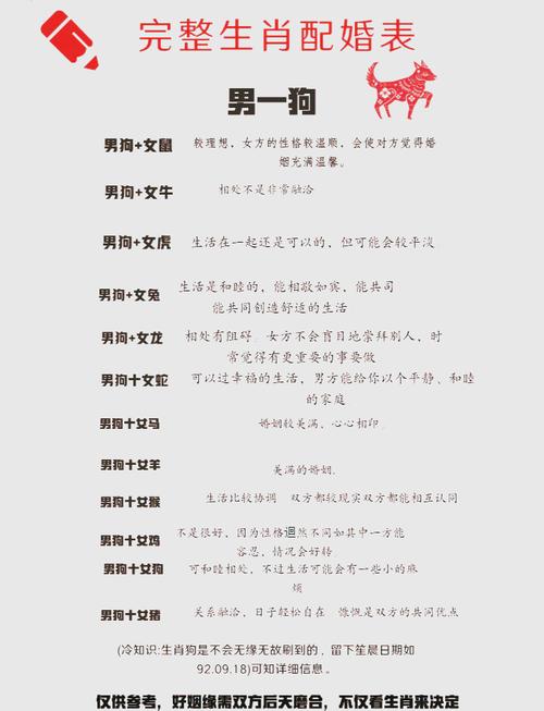 1982年属狗的最佳生肖配对有哪些