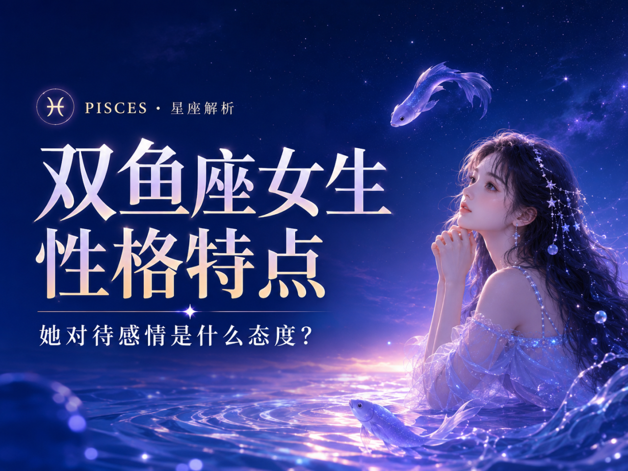 双鱼座女生性格特点什么样？双鱼座对待感情的态度？-安卜居