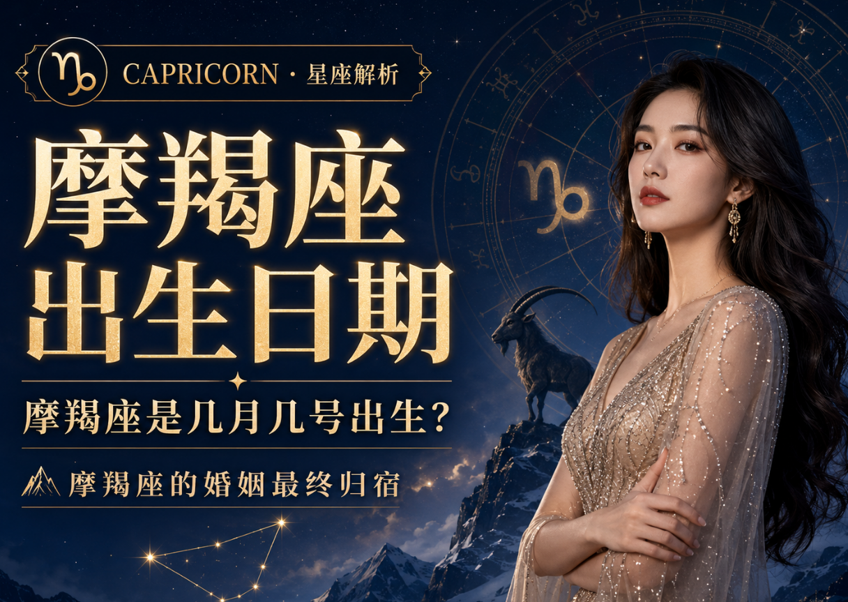 摩羯座是几月几号出生的？摩羯座的婚姻最终归宿-安卜居