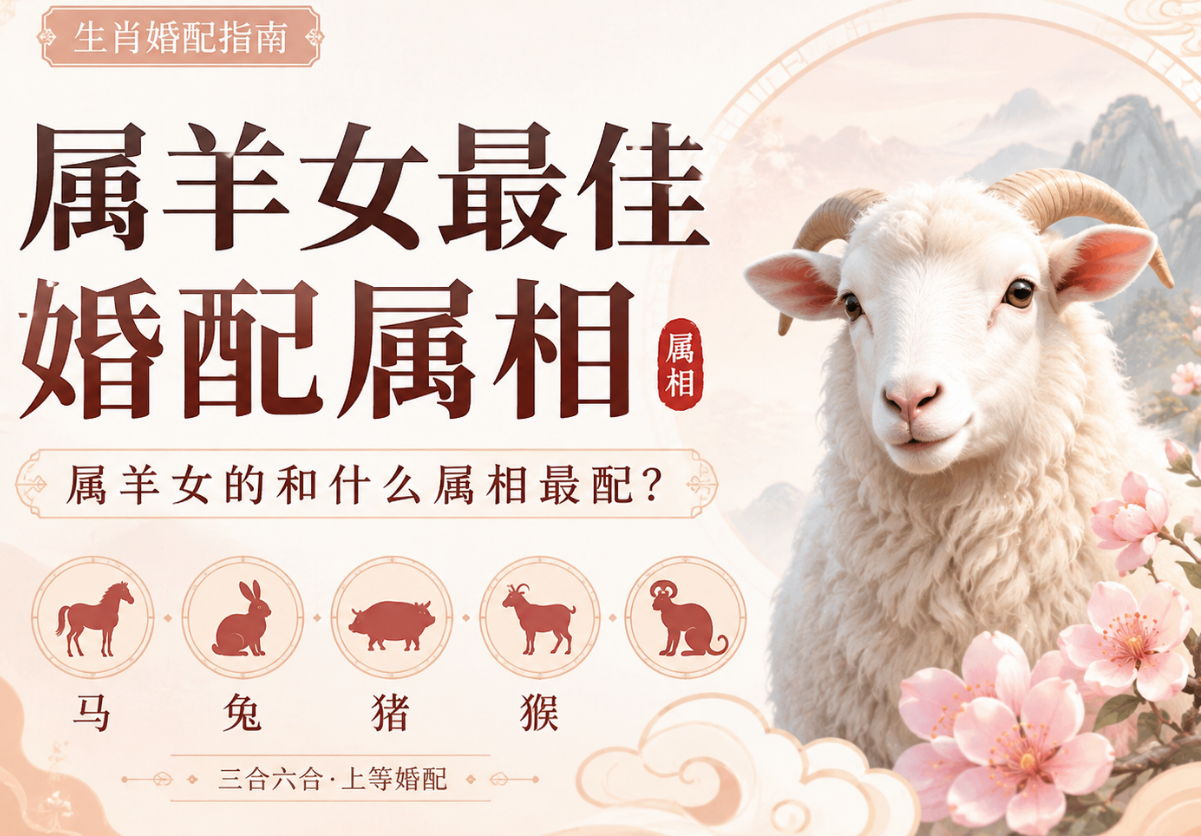 属羊女最佳婚配属相有哪几个？属羊女的和什么属相最配？-安卜居