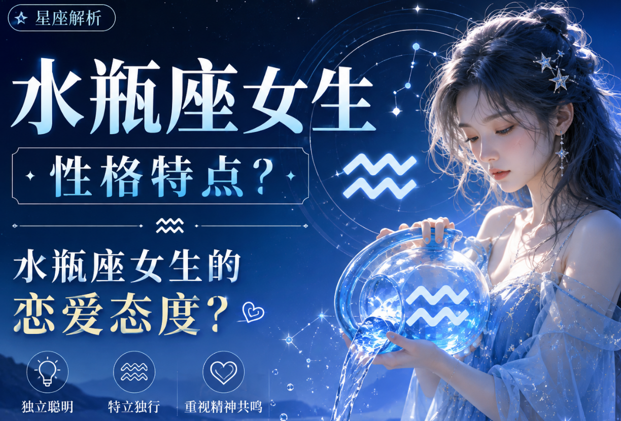 水瓶座女生性格特点？水瓶座女生的恋爱态度？-安卜居