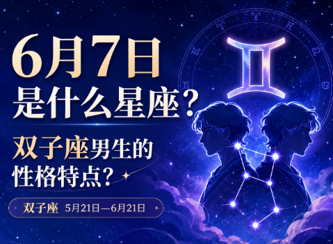 6月7日是什么星座？双子座男生的性格特点？-安卜居