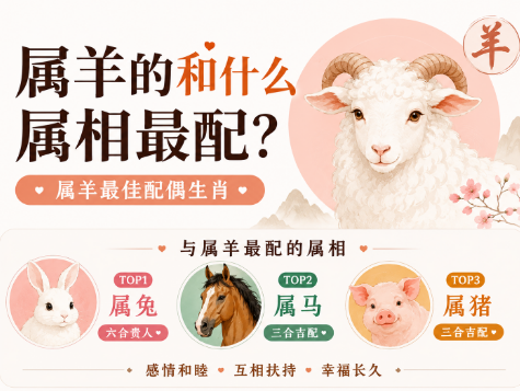 属羊的和什么属相最配?属羊最佳配偶生肖是什么？-安卜居