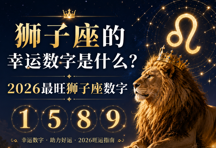 狮子座的幸运数字是什么？2026最旺狮子座数字-安卜居