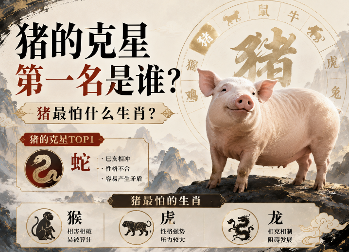 猪的克星第一名是谁？猪最怕什么生肖？-安卜居